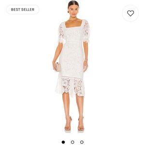NWT White Lace bridal dress midi